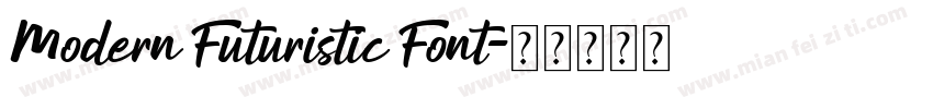 Modern Futuristic Font字体转换
